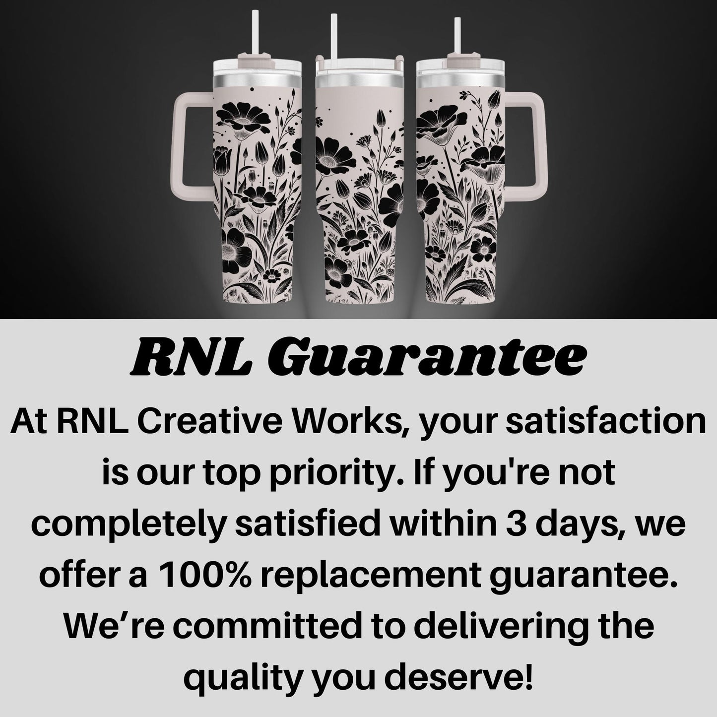 a black and white advertisement with two cups of coffee