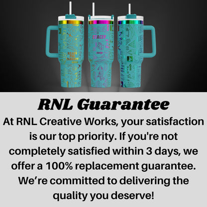 three turquoise-colored tumblers with straws, arranged in a row against a dark background.