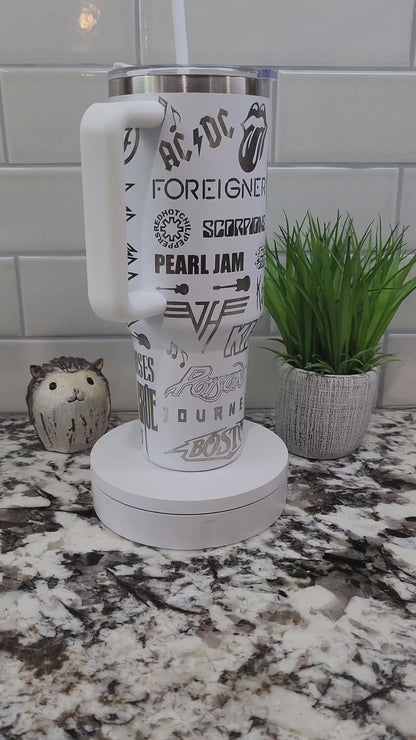 40oz Engraved Rock and Roll Tumbler: "Turn It Up to Eleven" Edition