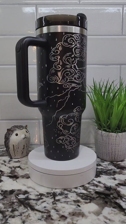 40oz Engraved "I Am The Storm" Tumbler: Empowerment Edition