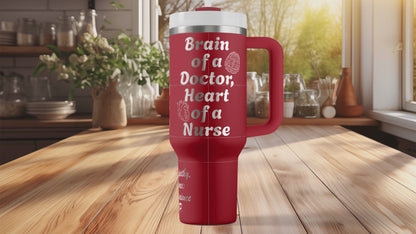 40oz Personalized DNP Graduation Gift, 40oz Custom Nurse Practitioner Tumbler, Doctor of Nursing Practice Cup, Healthcare Worker Gift
