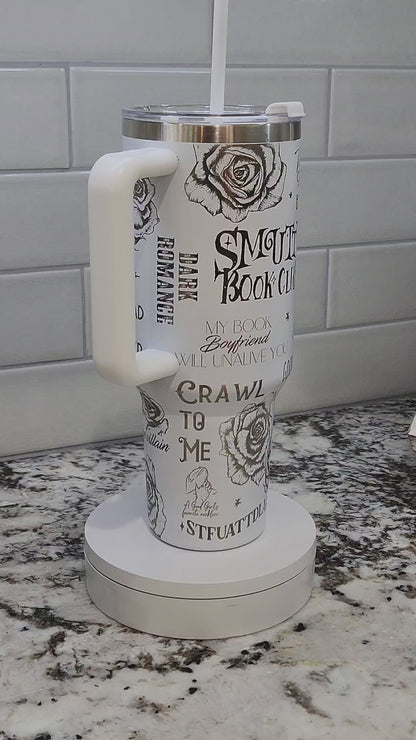 Smutty Book Club 40oz Engraved Tumbler for the passionate and provocative reader