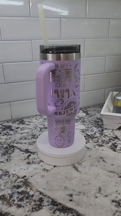 Laser-Engraved 40oz Taylor Swift -Themed Tumbler - Durable Stainless Steel - Perfect Gift for a Taylor Swift fan.