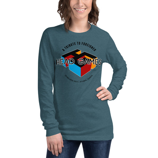 Unisex Long Sleeve Tee - Head Games - A Tribute Band