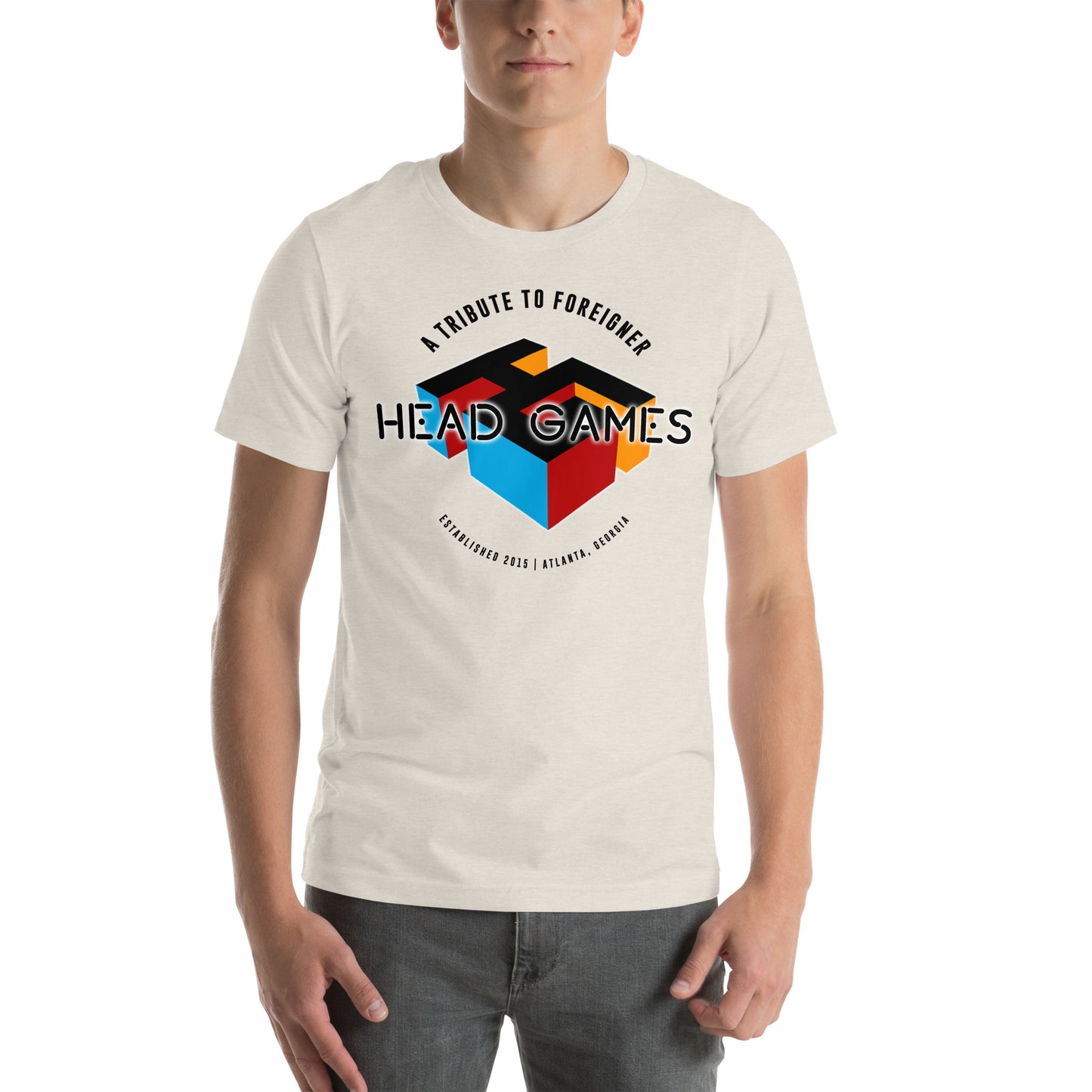 Unisex t-shirt Head Games - A Tribute Band